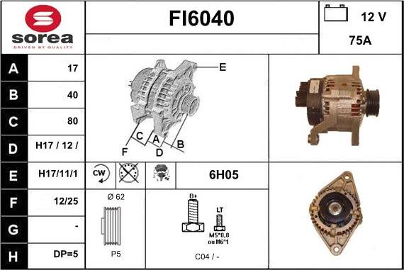 Sera FI6040 - Alternateur cwaw.fr