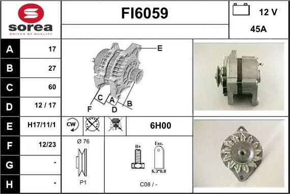 Sera FI6059 - Alternateur cwaw.fr