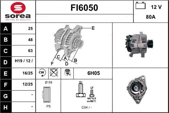 Sera FI6050 - Alternateur cwaw.fr