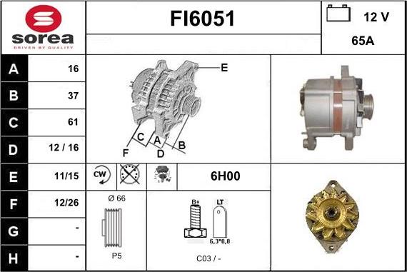 Sera FI6051 - Alternateur cwaw.fr