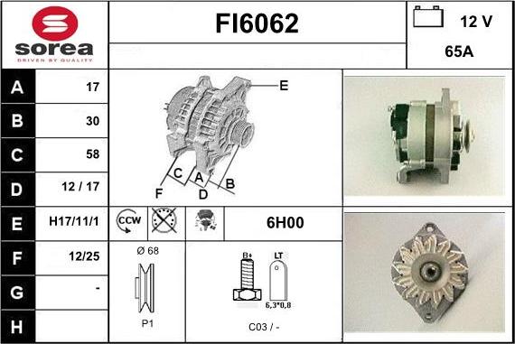 Sera FI6062 - Alternateur cwaw.fr