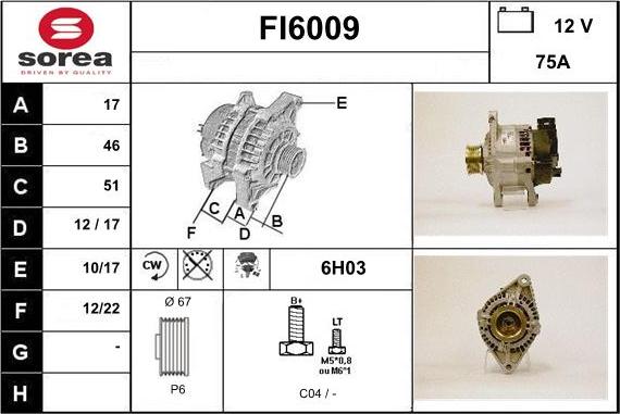 Sera FI6009 - Alternateur cwaw.fr