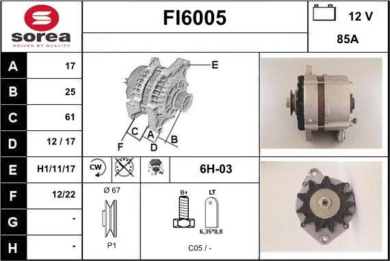 Sera FI6005 - Alternateur cwaw.fr