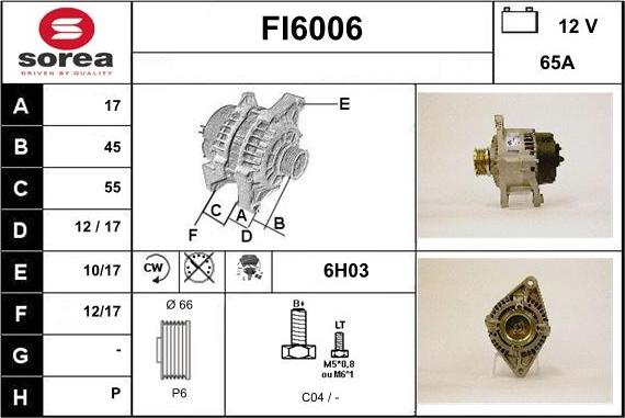 Sera FI6006 - Alternateur cwaw.fr