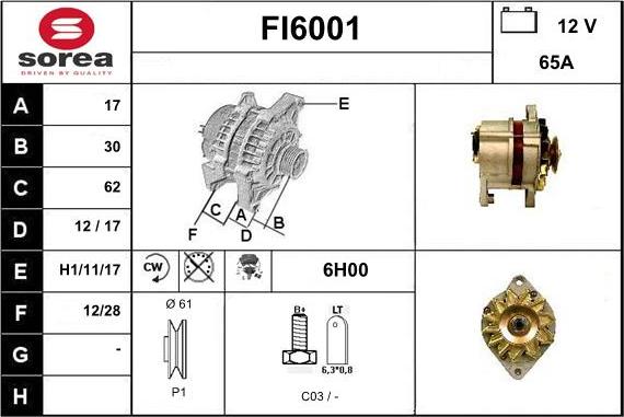 Sera FI6001 - Alternateur cwaw.fr