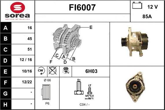 Sera FI6007 - Alternateur cwaw.fr