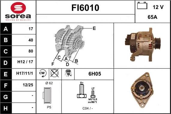 Sera FI6010 - Alternateur cwaw.fr