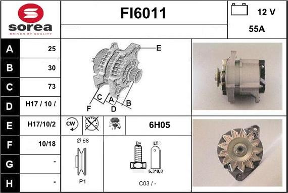 Sera FI6011 - Alternateur cwaw.fr