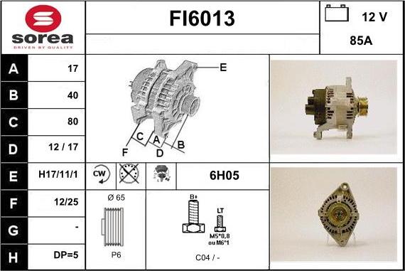 Sera FI6013 - Alternateur cwaw.fr