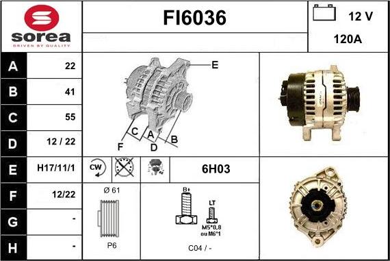 Sera FI6036 - Alternateur cwaw.fr