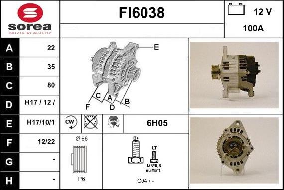 Sera FI6038 - Alternateur cwaw.fr