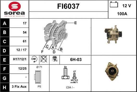 Sera FI6037 - Alternateur cwaw.fr