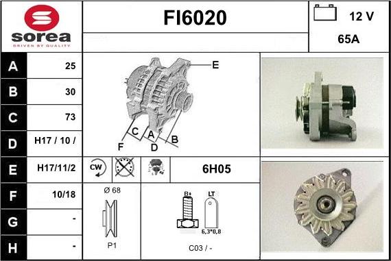 Sera FI6020 - Alternateur cwaw.fr