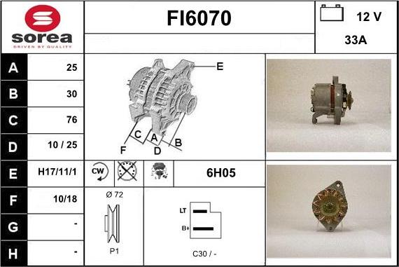 Sera FI6070 - Alternateur cwaw.fr