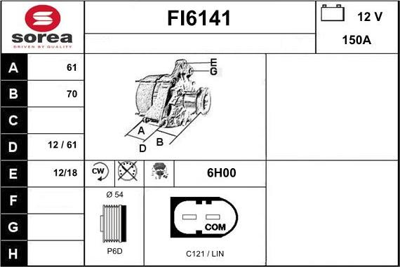 Sera FI6141 - Alternateur cwaw.fr