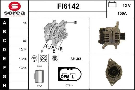 Sera FI6142 - Alternateur cwaw.fr