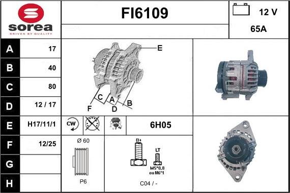 Sera FI6109 - Alternateur cwaw.fr