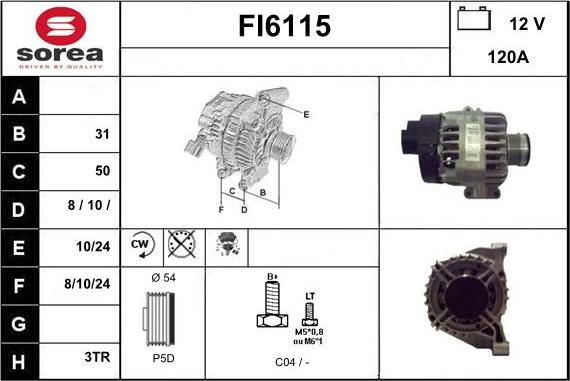 Sera FI6115 - Alternateur cwaw.fr