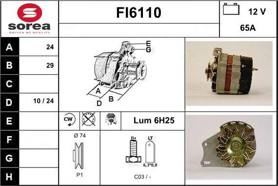 Sera FI6110 - Alternateur cwaw.fr