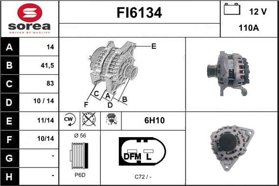 Sera FI6134 - Alternateur cwaw.fr