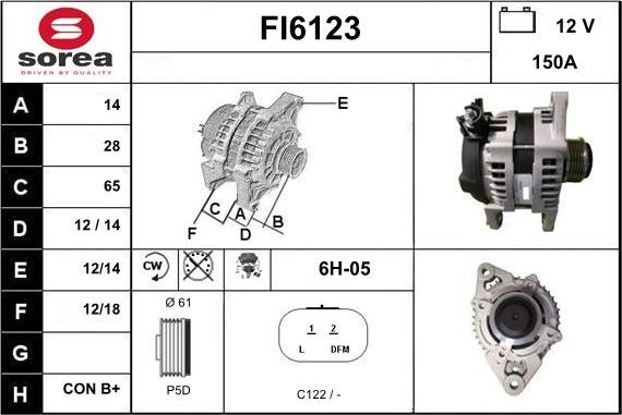 Sera FI6123 - Alternateur cwaw.fr