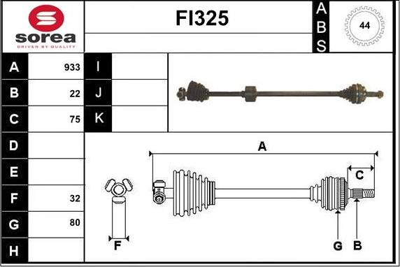 Sera FI325 - Arbre de transmission cwaw.fr