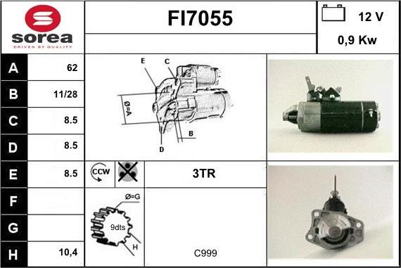 Sera FI7055 - Démarreur cwaw.fr