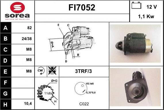 Sera FI7052 - Démarreur cwaw.fr