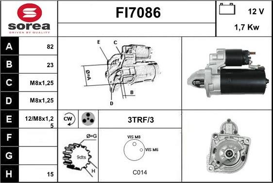 Sera FI7086 - Démarreur cwaw.fr