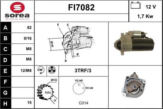 Sera FI7082 - Démarreur cwaw.fr