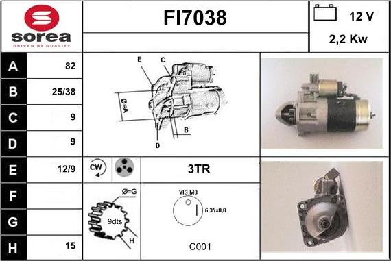 Sera FI7038 - Démarreur cwaw.fr