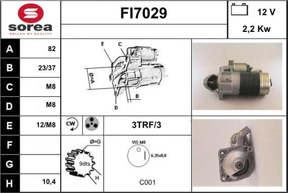 Sera FI7029 - Démarreur cwaw.fr