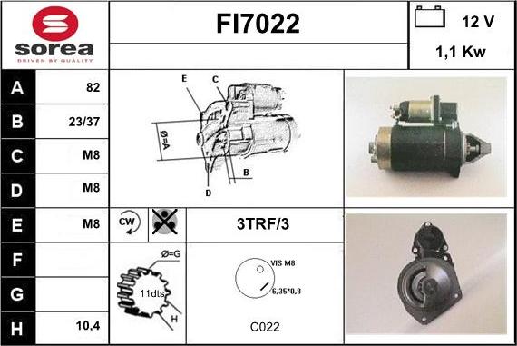 Sera FI7022 - Démarreur cwaw.fr