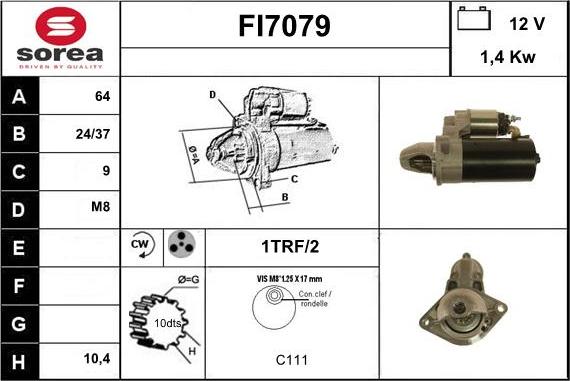 Sera FI7079 - Démarreur cwaw.fr