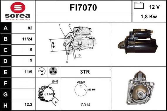 Sera FI7070 - Démarreur cwaw.fr