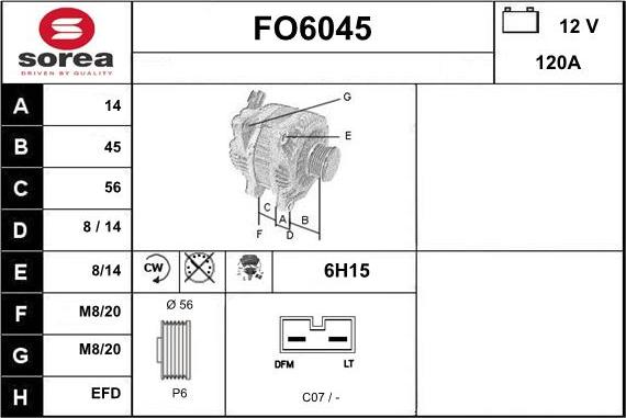 Sera FO6045 - Alternateur cwaw.fr