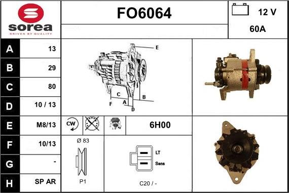 Sera FO6064 - Alternateur cwaw.fr