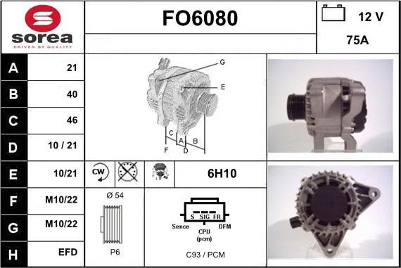 Sera FO6080 - Alternateur cwaw.fr