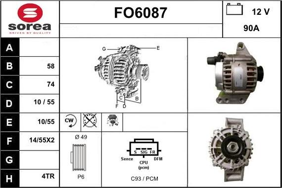 Sera FO6087 - Alternateur cwaw.fr