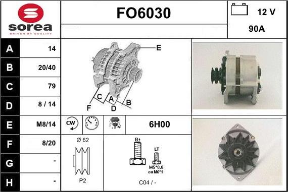 Sera FO6030 - Alternateur cwaw.fr