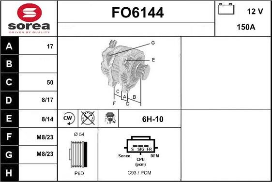 Sera FO6144 - Alternateur cwaw.fr