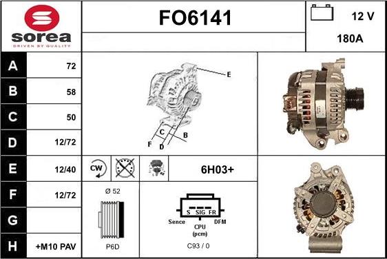 Sera FO6141 - Alternateur cwaw.fr