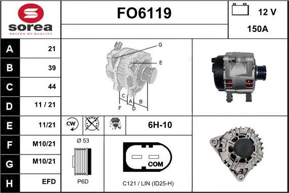 Sera FO6119 - Alternateur cwaw.fr