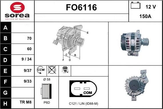 Sera FO6116 - Alternateur cwaw.fr