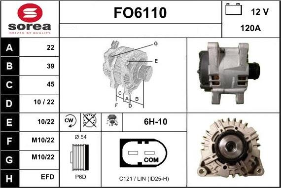 Sera FO6110 - Alternateur cwaw.fr