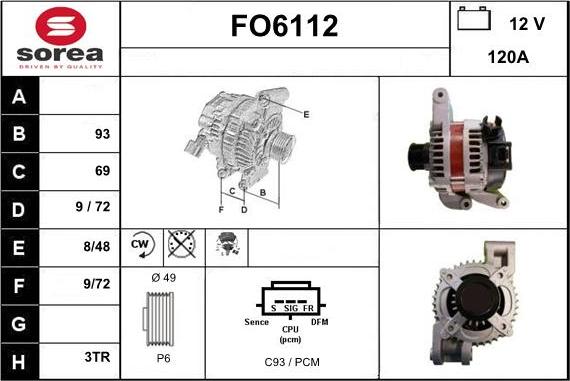 Sera FO6112 - Alternateur cwaw.fr