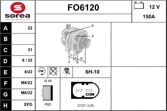 Sera FO6120 - Alternateur cwaw.fr