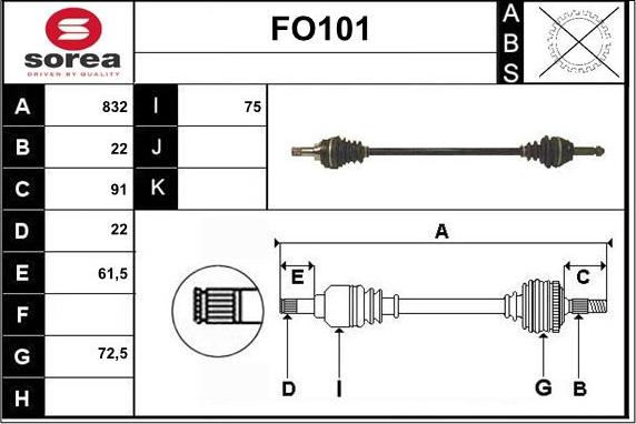 Sera FO101 - Arbre de transmission cwaw.fr