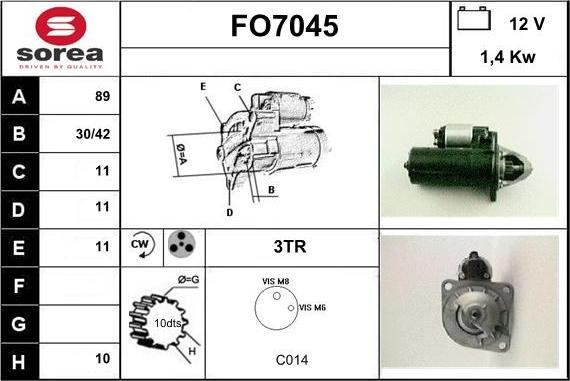 Sera FO7045 - Démarreur cwaw.fr