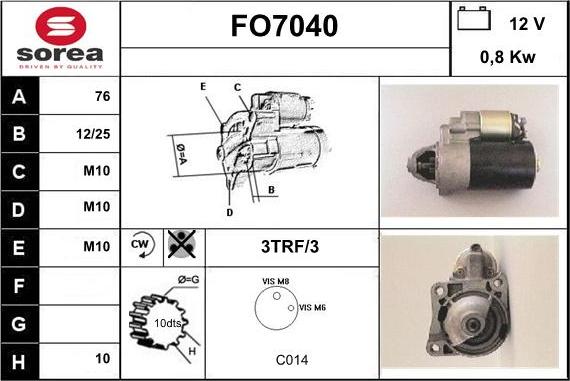 Sera FO7040 - Démarreur cwaw.fr